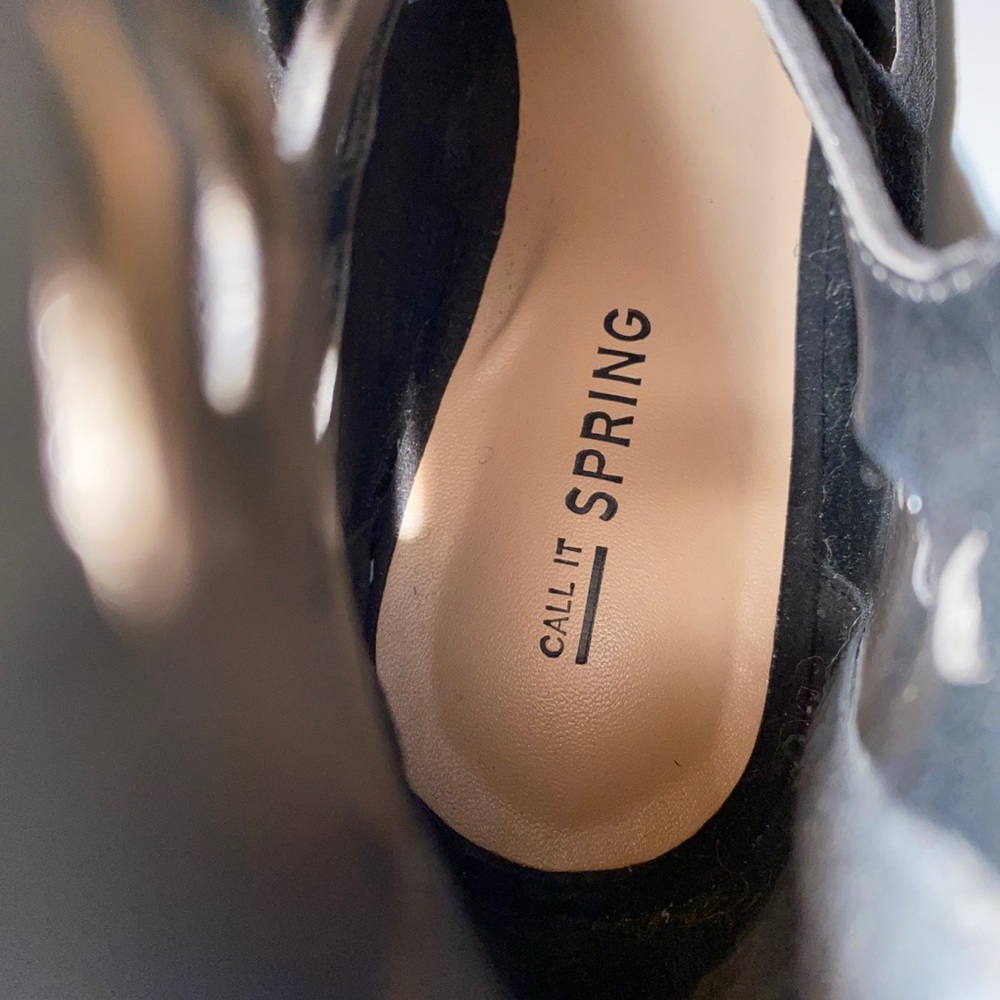 3/$26 Call it Spring Black Peep Toe Sandal - Picture 6 of 8
